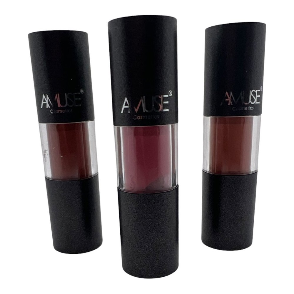 Amuse Cosmetics Smooth Long Lasting Lipstick Set 3 Color Lot Sealed
